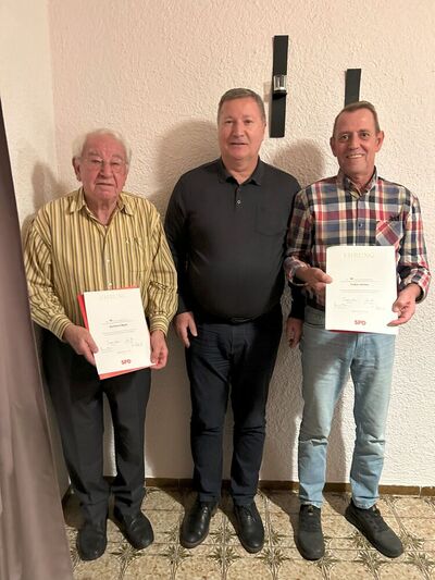 Ehrungen Karlheinz Mayer, Karl-Heinz Hagenmeier und Volker Dreher